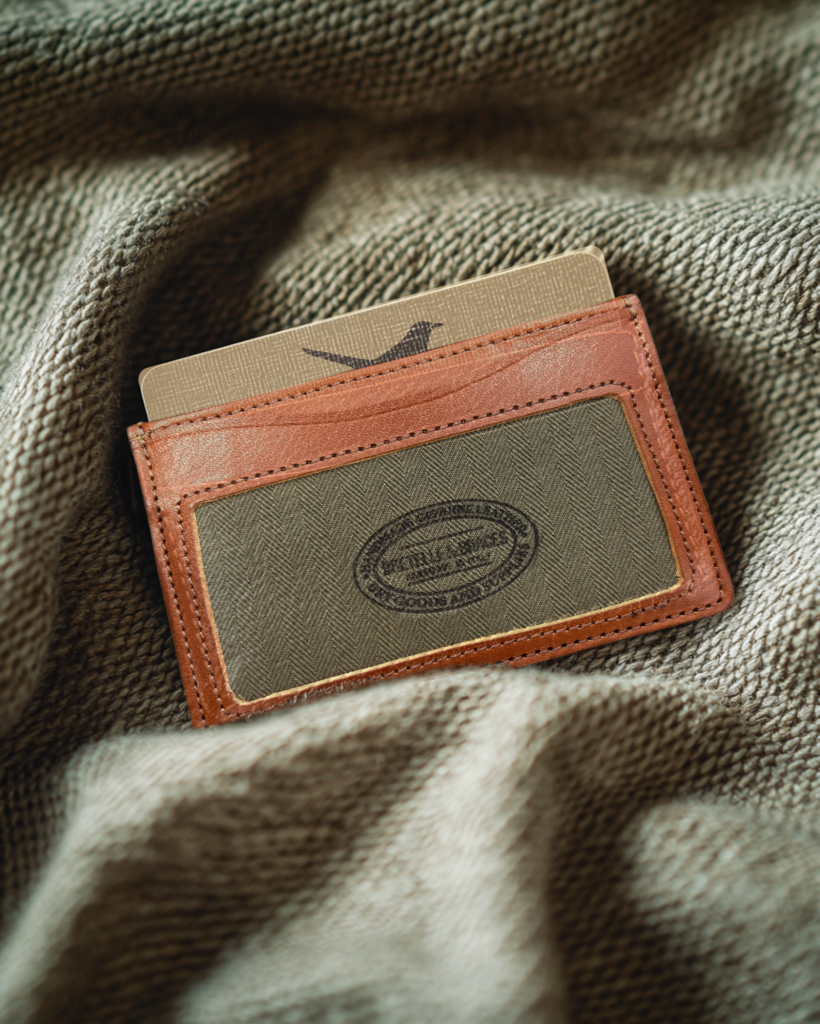 Porta carte in pelle artigianale